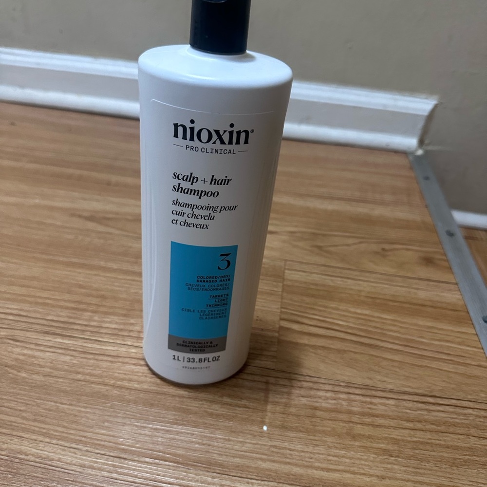White and Blue Hair Care Treatment